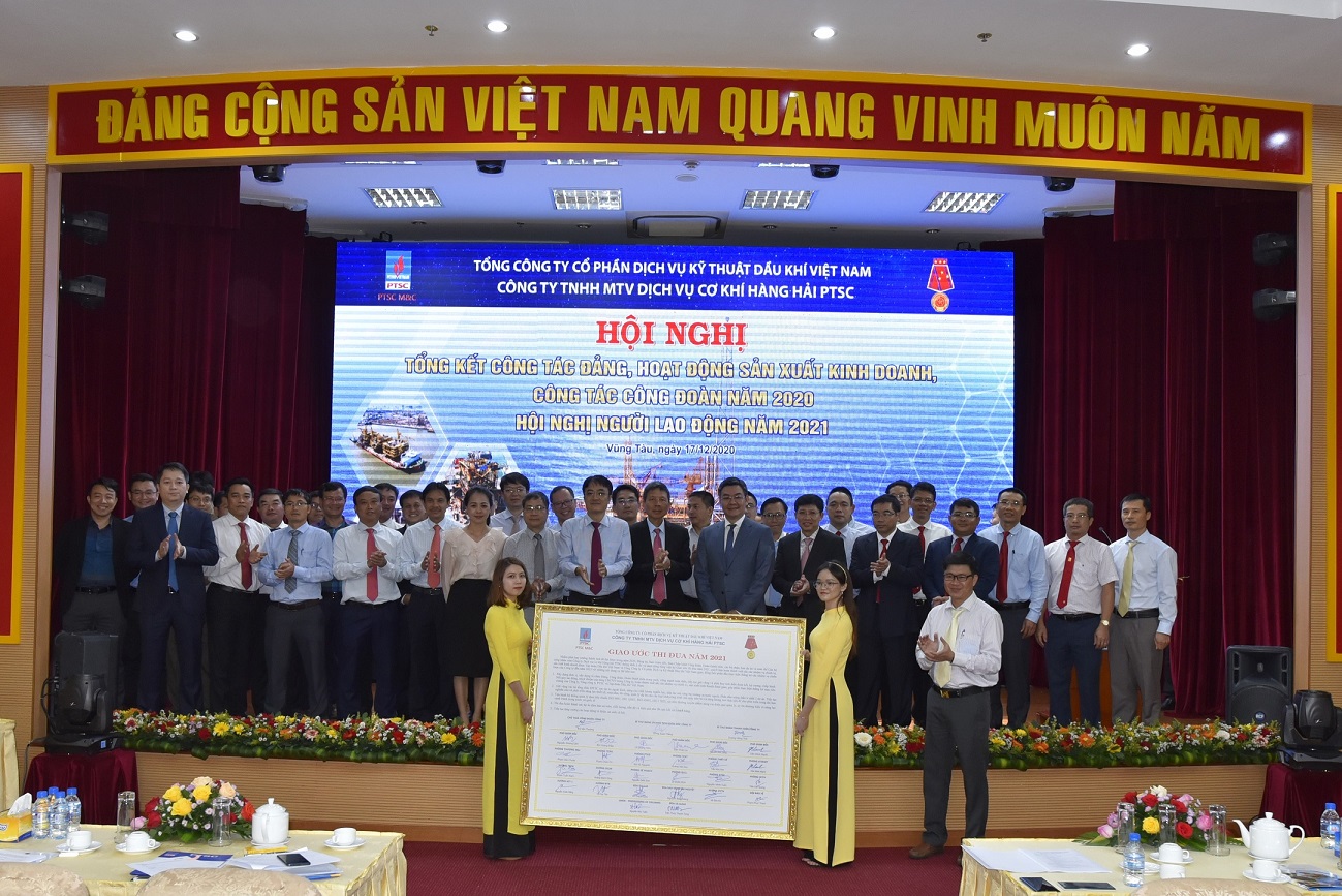 Hội nghị tổng kết hoạt động sản xuất kinh doanh năm 2020 và Hội nghị Người lao động PTSC M&amp;C năm 2021