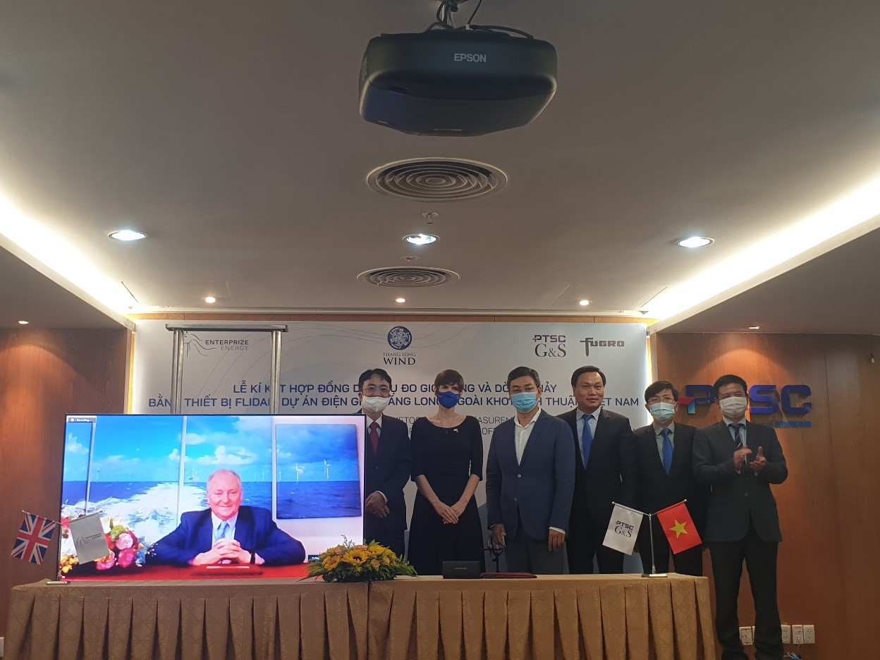 PTSC G&amp;S ký hợp đồng dự án điện gió Thăng Long, ngoài khơi Bình Thuận