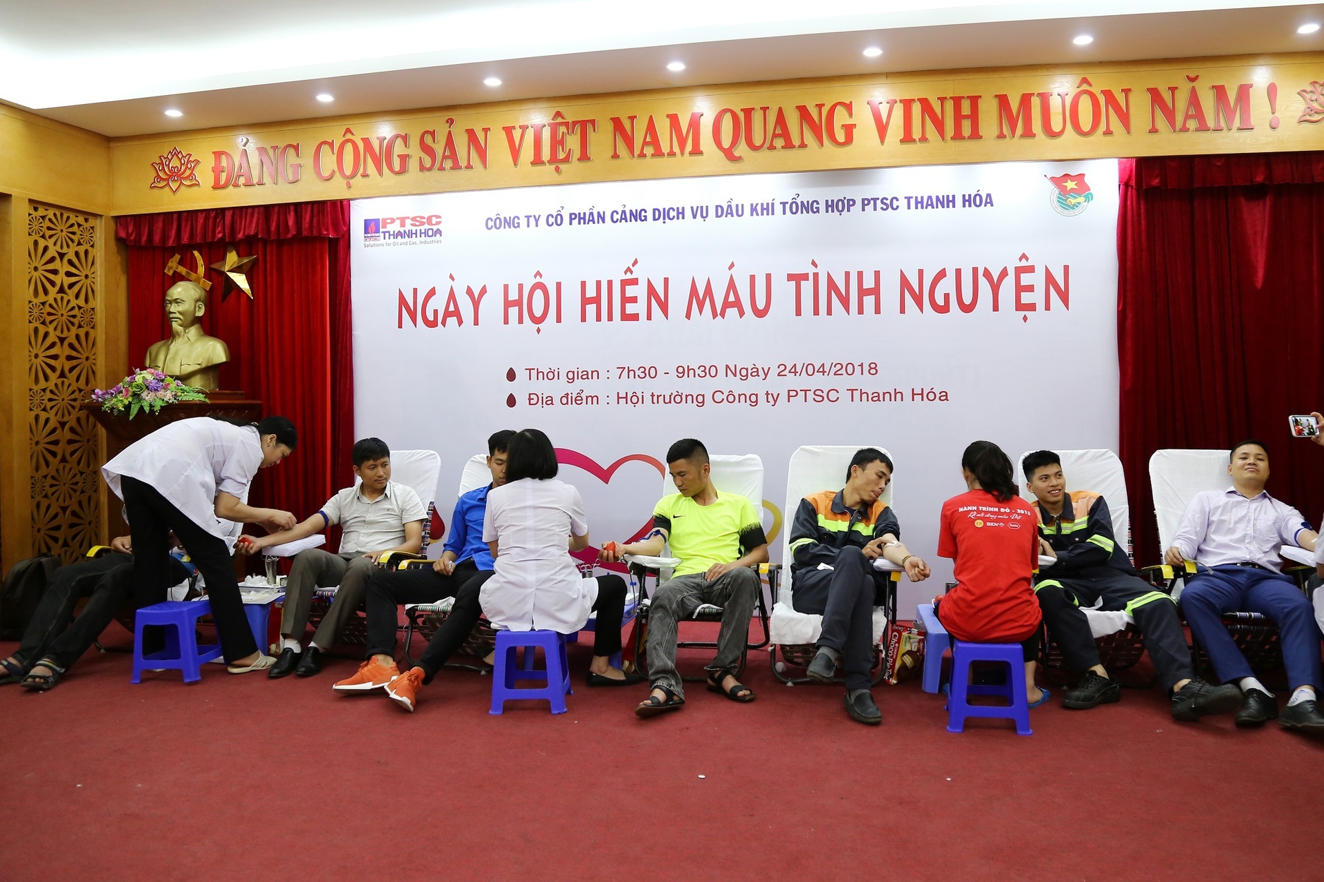 Đoàn Thanh niên PTSC Thanh Hóa - sôi nổi các hoạt động chào mừng các ngày lễ lớn trong tháng 04/2018