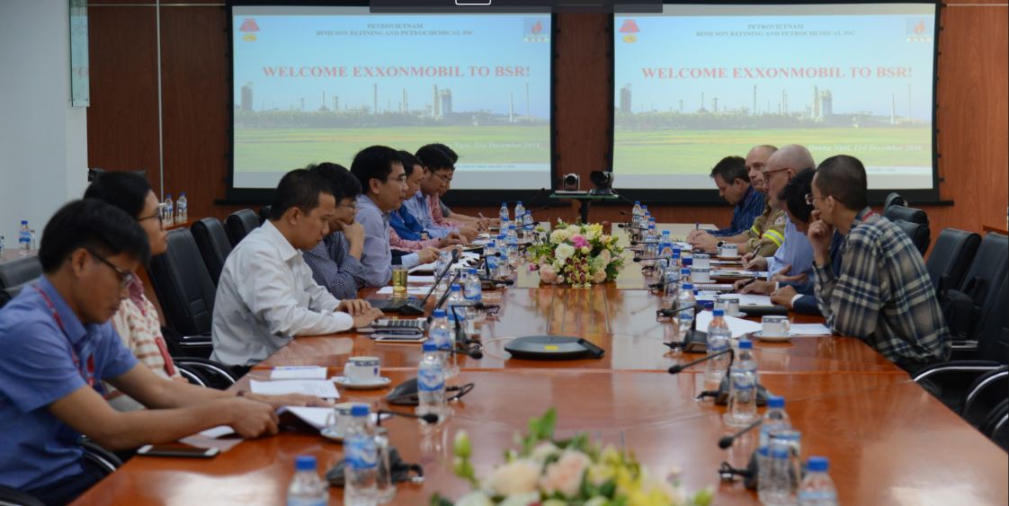 Exxon Mobil thăm và làm việc tại BSR