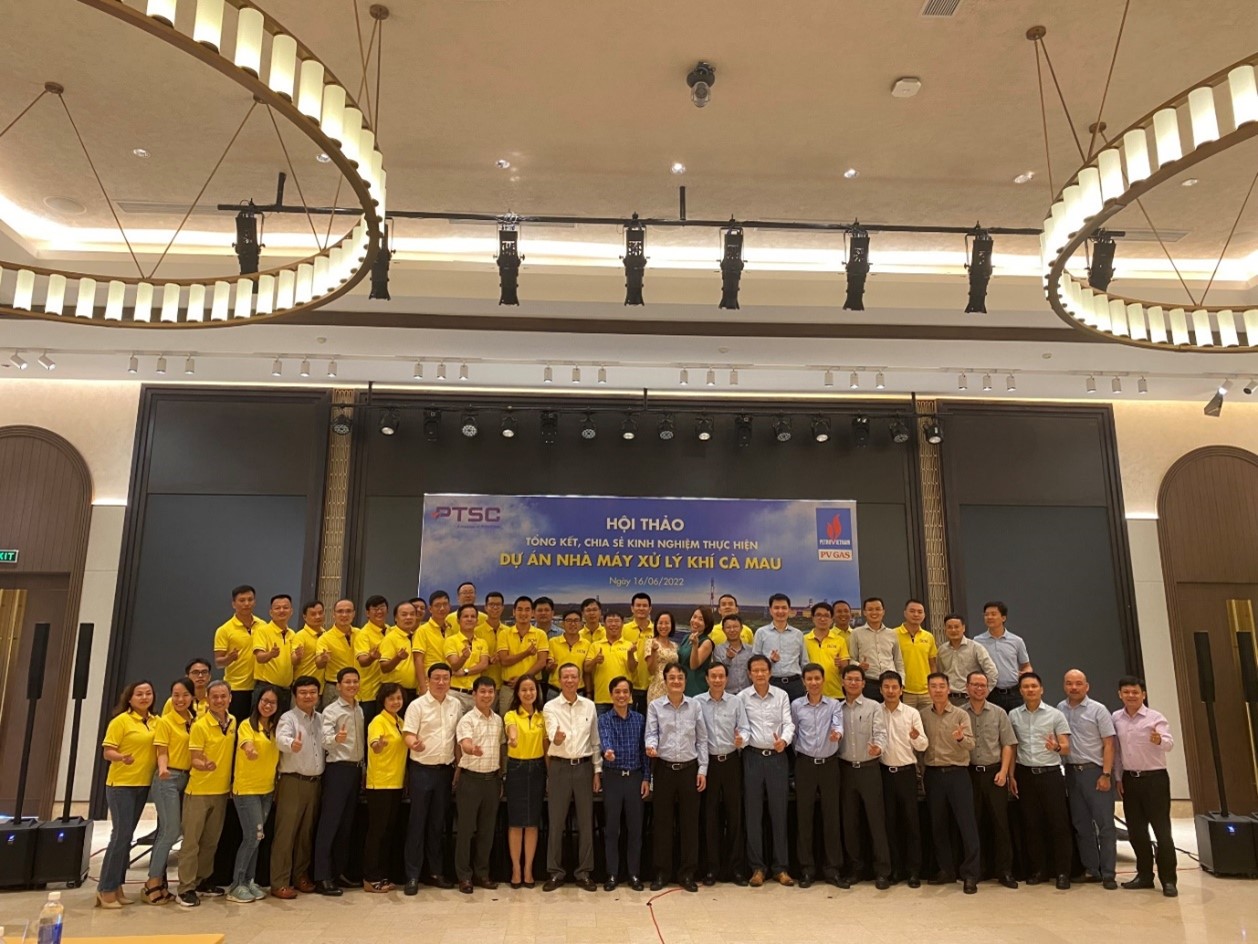 PTSC tổ chức thành công Hội thảo tổng kết Dự án nhà máy xử lý Khí Cà Mau