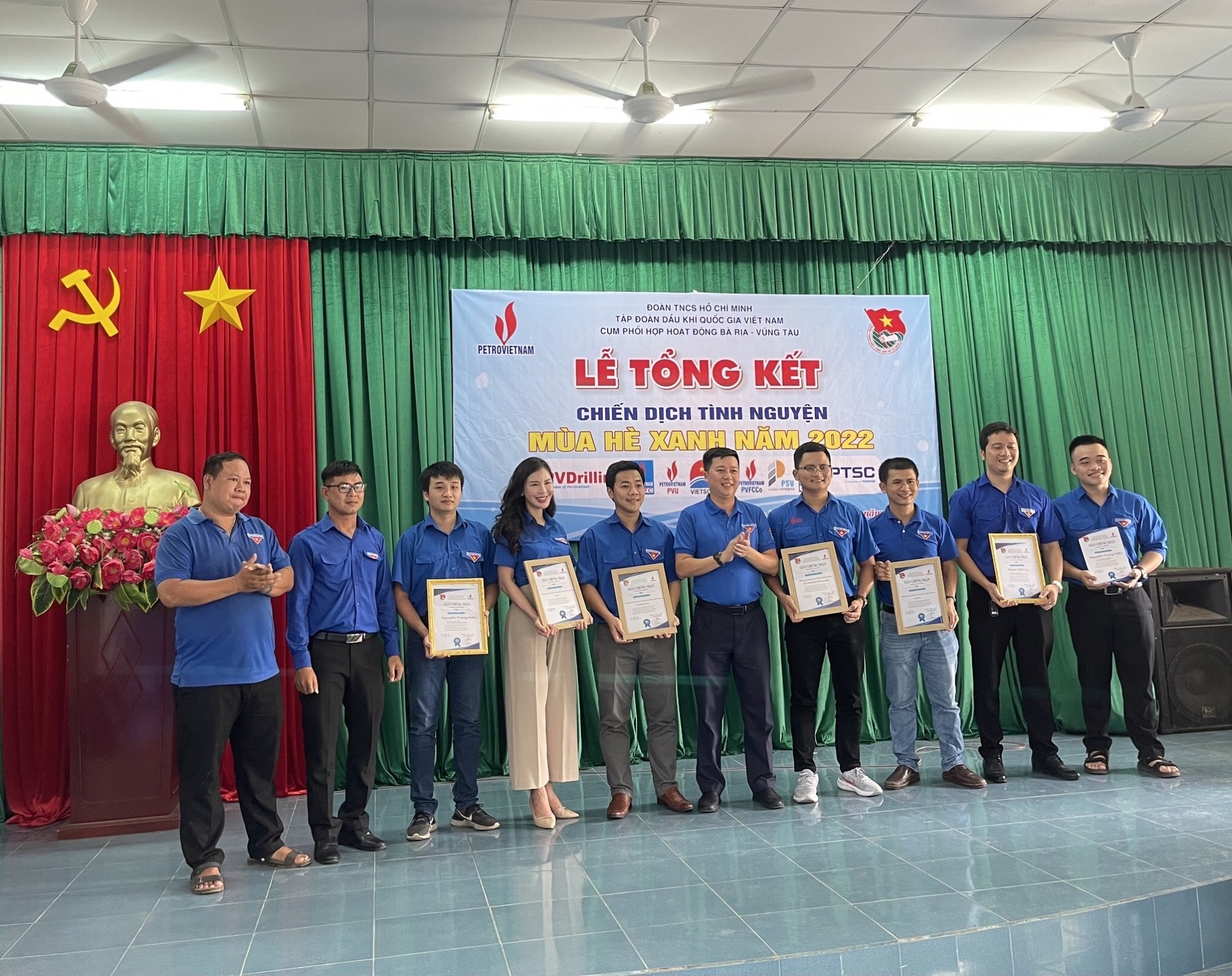 Đoàn thanh niên PTSC tham gia chiến dịch mùa hè xanh năm 2022 tại xã Láng Dài, huyện Đất Đỏ, tỉnh Bà Rịa - Vũng Tàu