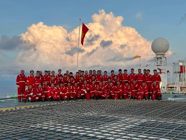 PPS tổ chức Lễ chào cờ mừng ngày Quốc khánh 2/9 trên tàu FPSO Ruby II