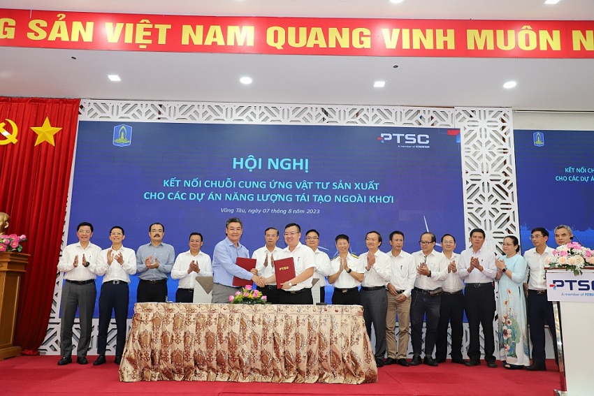 UBND tỉnh Bà Rịa - Vũng Tàu và PTSC: Kết nối chuỗi cung ứng vật tư sản xuất cho các dự án năng lượng tái tạo ngoài khơi
