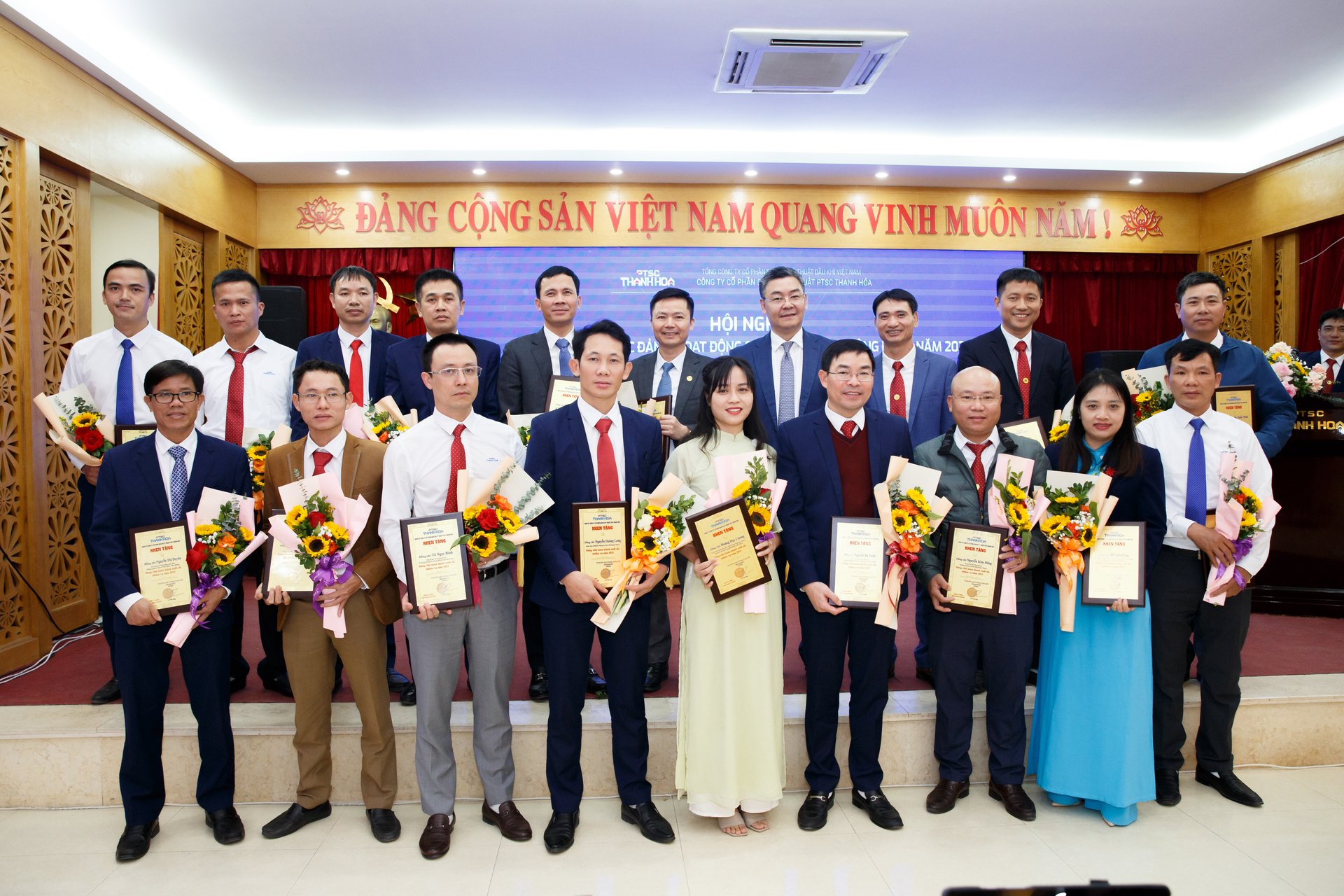 PTSC Thanh hóa tổ chức Hội nghị tổng kết công tác Đảng, hoạt động SXKD, hoạt động công đoàn năm 2023 và Hội nghị người lao động năm 2024