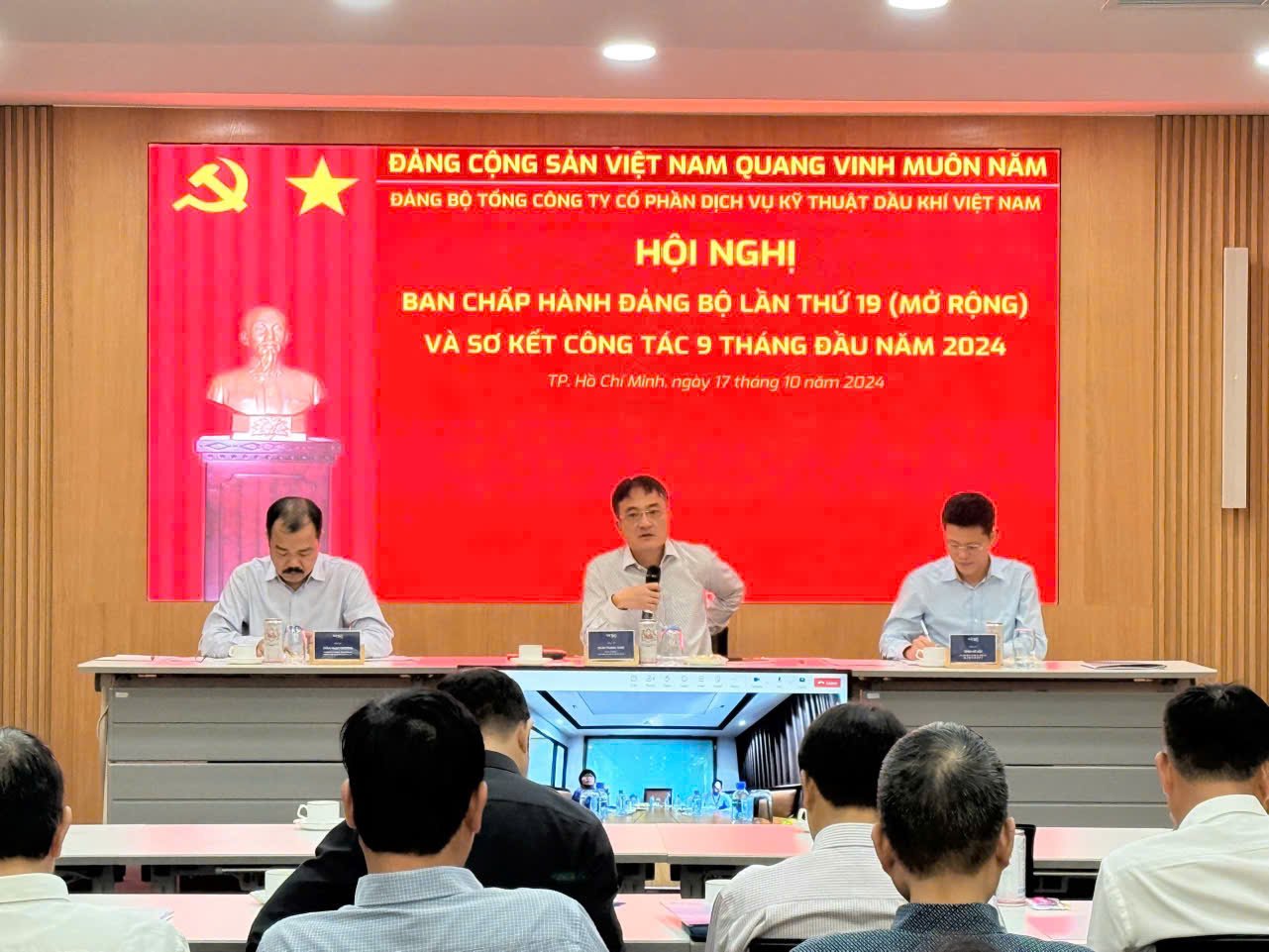 Hội nghị Ban Chấp hành Đảng bộ PTSC lần thứ 19 mở rộng & Sơ kết  công tác 9 tháng đầu năm 2024