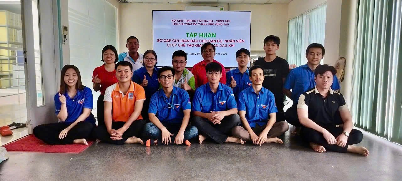 Đoàn Thanh niên PV Shipyard tổ chức khóa huấn luyện sơ cấp cứu nâng cao nhận thức về an toàn