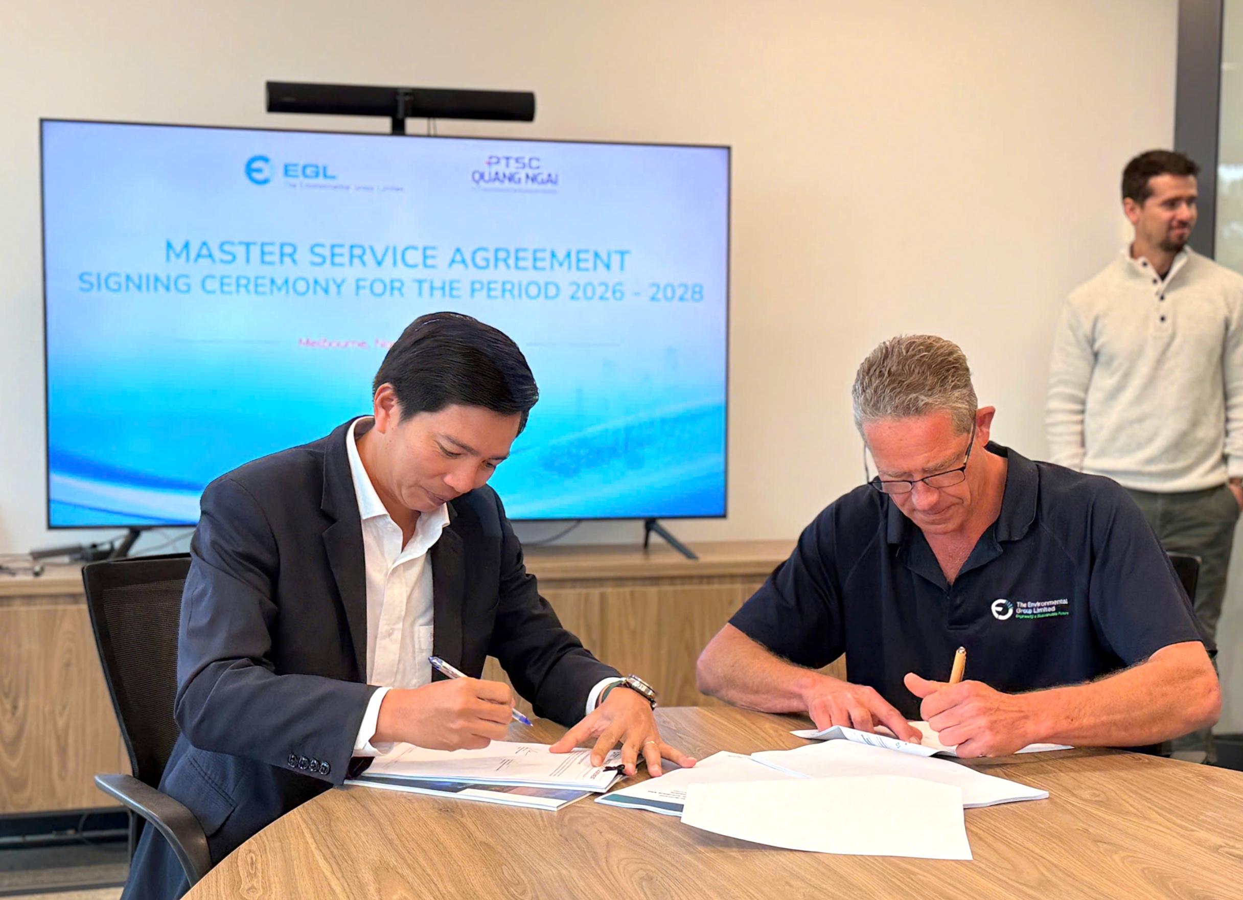 PTSC Quảng Ngãi và The Environmental Group tái ký Hợp đồng khung về Chế tạo cơ khí xuất khẩu, hướng tới 10 năm hợp tác bền vững và tin cậy