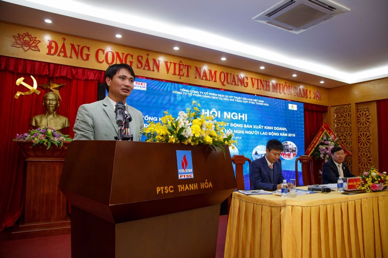 PTSC Thanh Hóa tổ chức Hội nghị tổng kết công tác Đảng, hoạt động Sản xuất kinh doanh, Hoạt động Công đoàn năm 2017 và Hội nghị Người lao động năm 2018