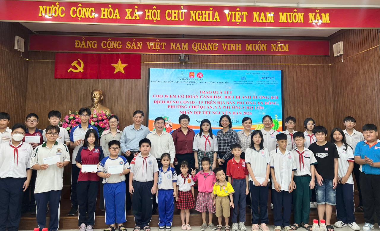 PTSC & Bệnh viện Đại học Y Dược TP.HCM: Mang Tết ấm áp về bên các em nhỏ có hoàn cảnh đặc biệt hậu Covid-19