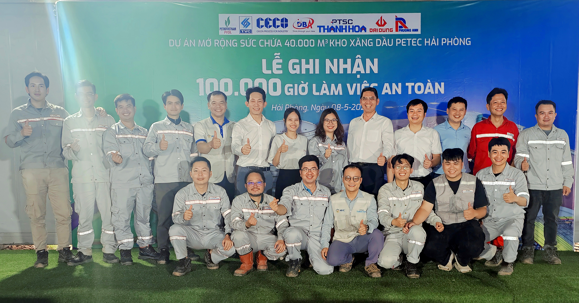 Lễ ghi nhận 100.000 giờ làm việc an toàn – Dấu mốc quan trọng tại Dự án kho xăng dầu PETEC Hải Phòng