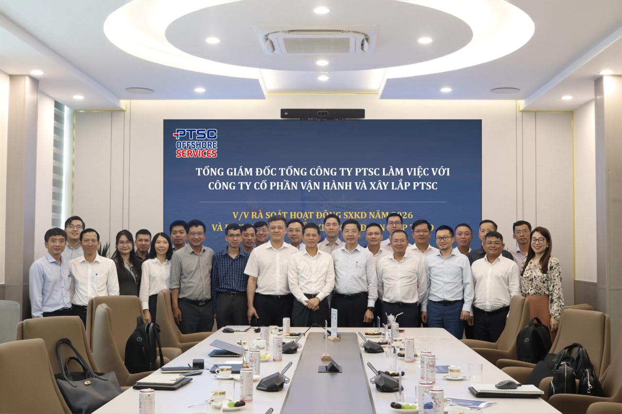Tổng công ty PTSC làm việc với POS về hoạt động sản xuất kinh doanh năm 2026 và định hướng hoạt động trong giai đoạn tiếp theo
