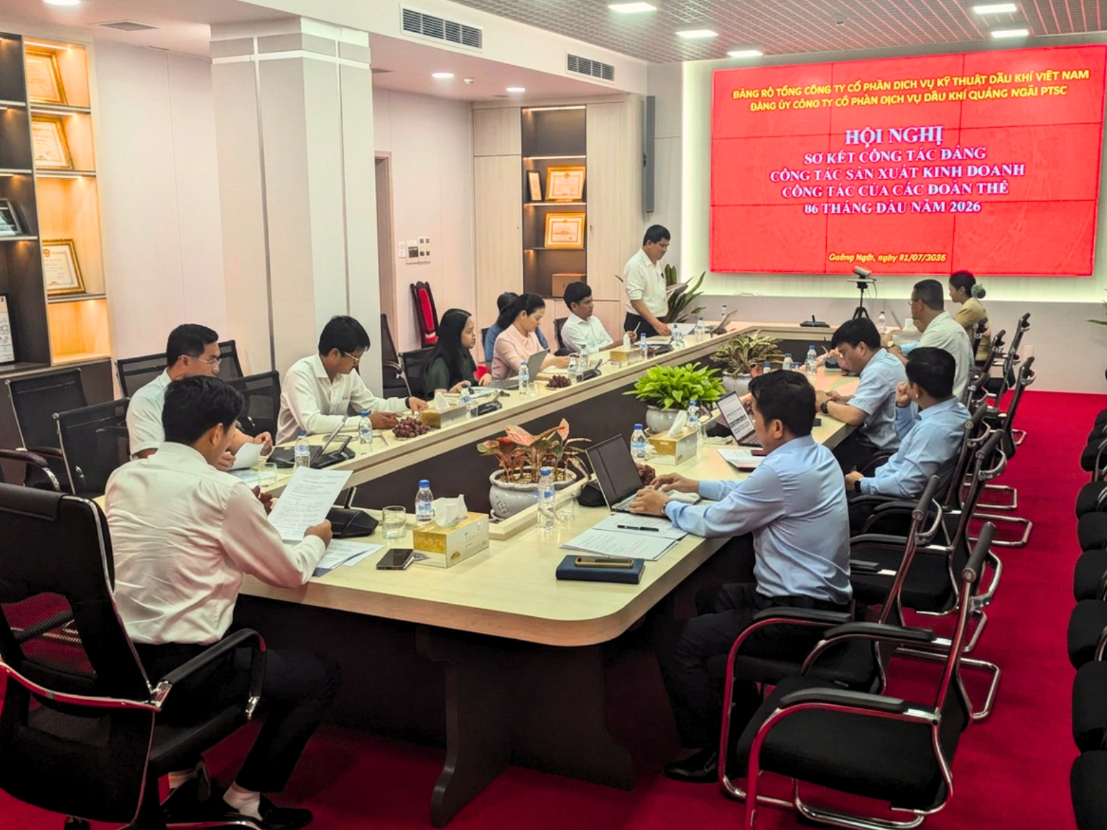 Đảng bộ Công ty Cổ phần Dịch vụ Dầu khí Quảng Ngãi PTSC tổ chức Hội nghị sơ kết công tác 06 tháng đầu năm 2026