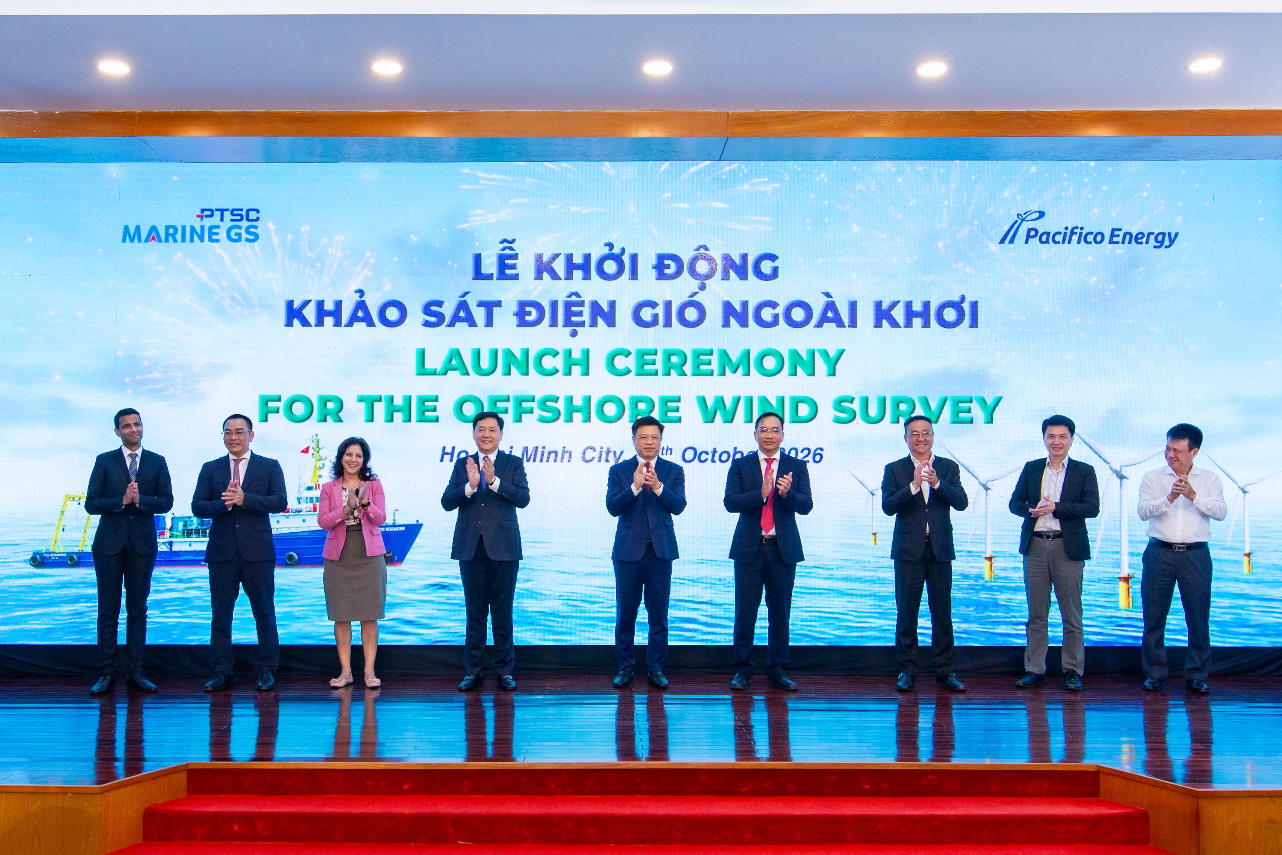 PTSC Marine G&S phối hợp cùng Pacifico Energy khởi động khảo sát hai dự án điện gió ngoài khơi tổng công suất 1,8 GW