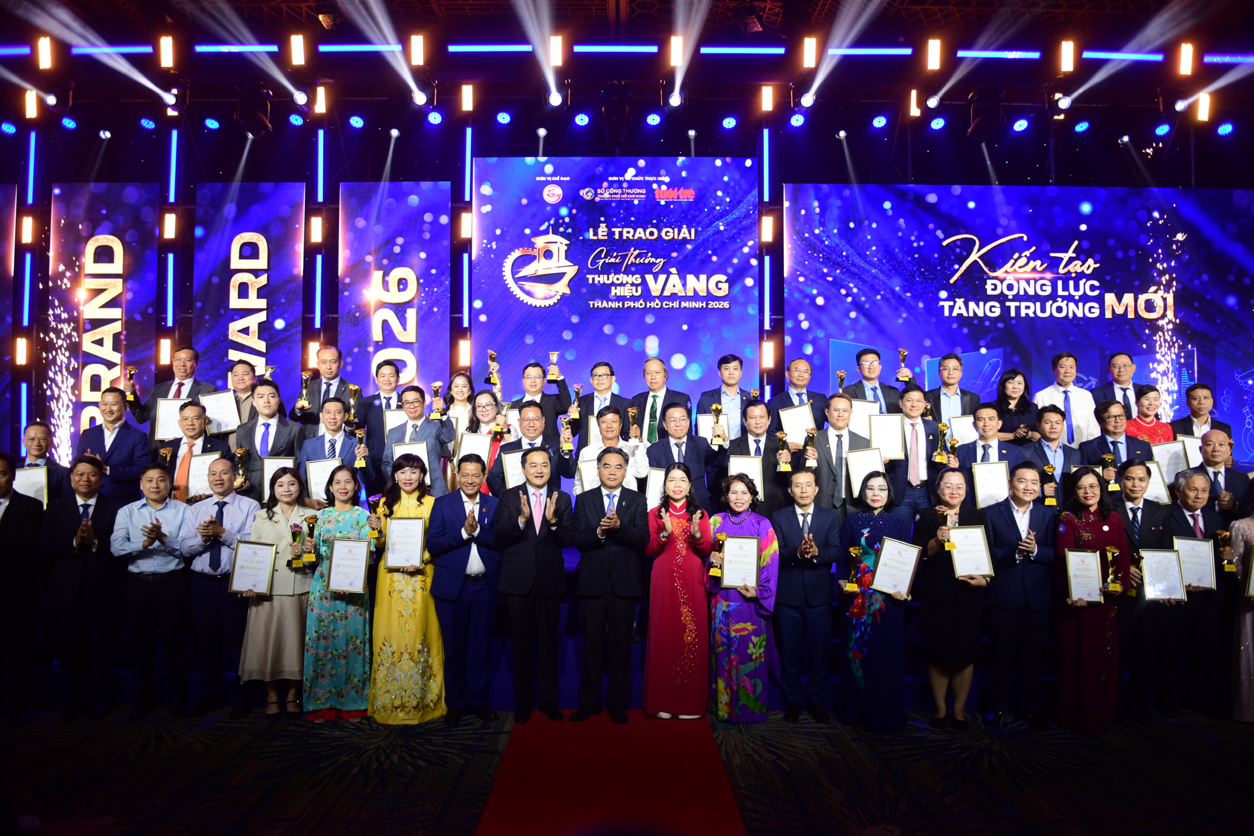PTSC được vinh danh tại Lễ trao Giải thưởng Thương hiệu Vàng TP.HCM năm 2026